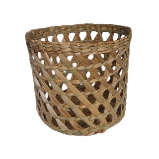 Cesto Redondo Cachepot Organizador Taboa Natural 25x22