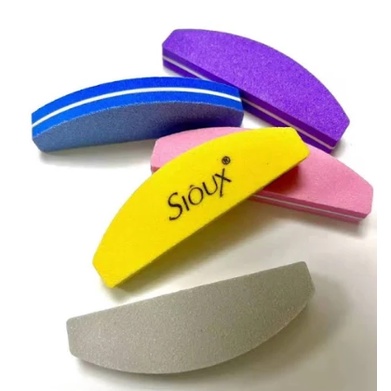 Kit 12 Lixas Polidoras Boomerang Mini - D&Z/Sioux