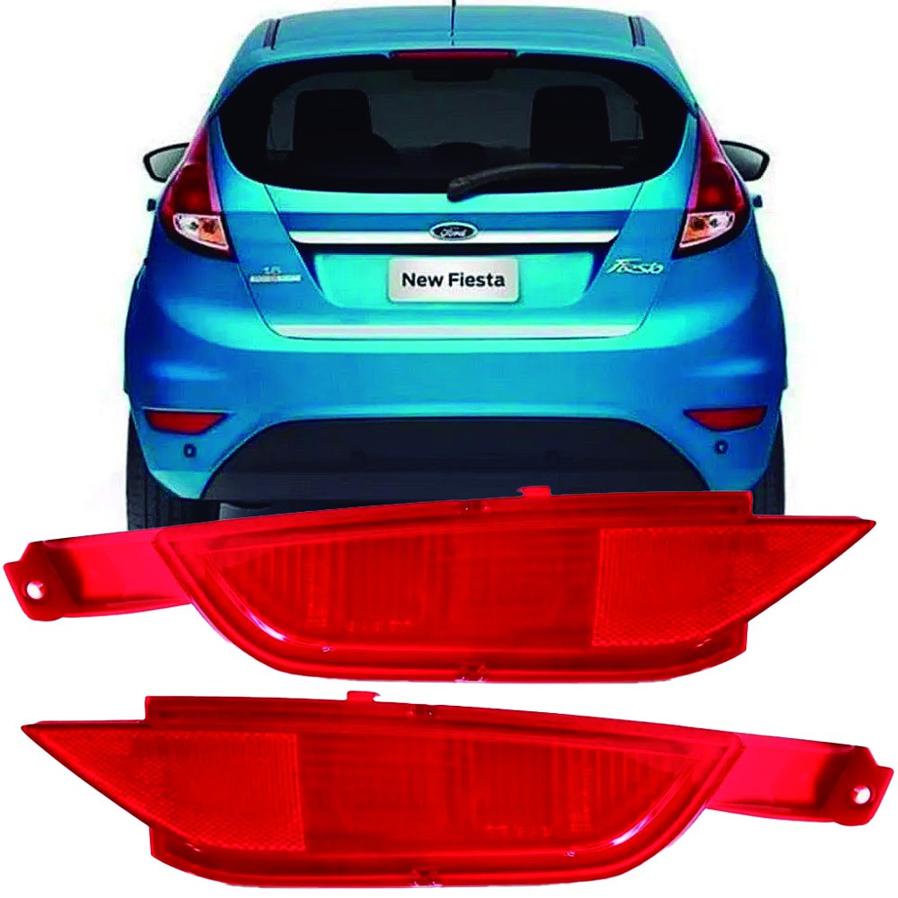 Refletor/ Olho De Gato Parachoque New Fiesta 11 12 13 14
