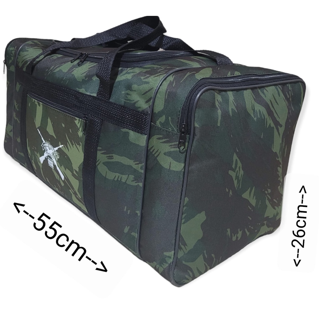 MALA BOLSA DE MÃO E OMBRO CAMUFLADA  (G) PARA PESCA VIAGEM TRABALHO ACADEMIA LAZER GGL1 C/S
