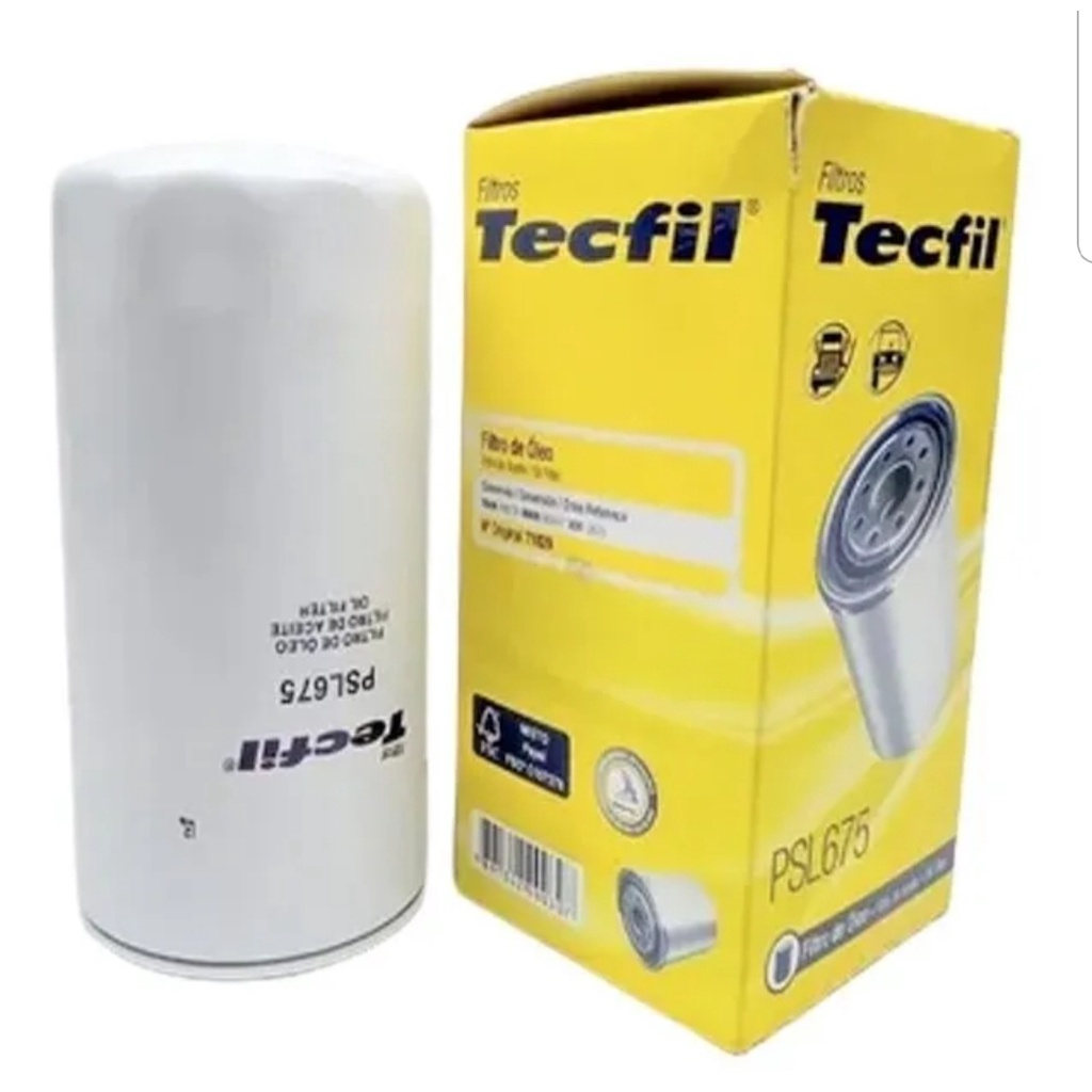 FILTRO DE ÓLEO TECFIL PSL675 CARTEPILLAR, FORD, MASSEY FERGUNSSON em Oferta na Shopee