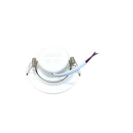 Spot Led 5W Bivolt Redondo Branco Direcionável - Branco Quente (3K) OU Branco Frio (6K). — imagem 2 de 2