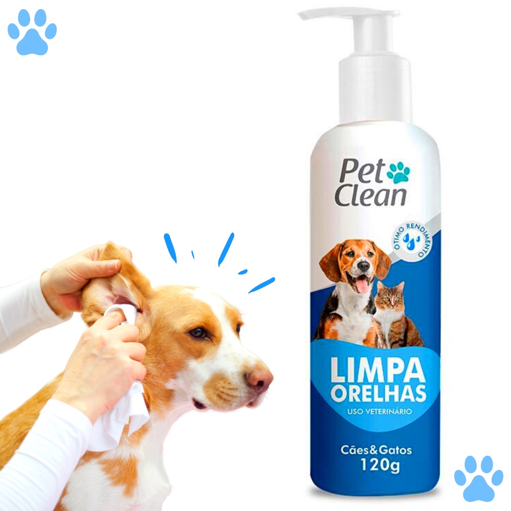 Limpador de Orelhas para Cachorro e Gatos Pet Clean - 100 g | Shopee Brasil