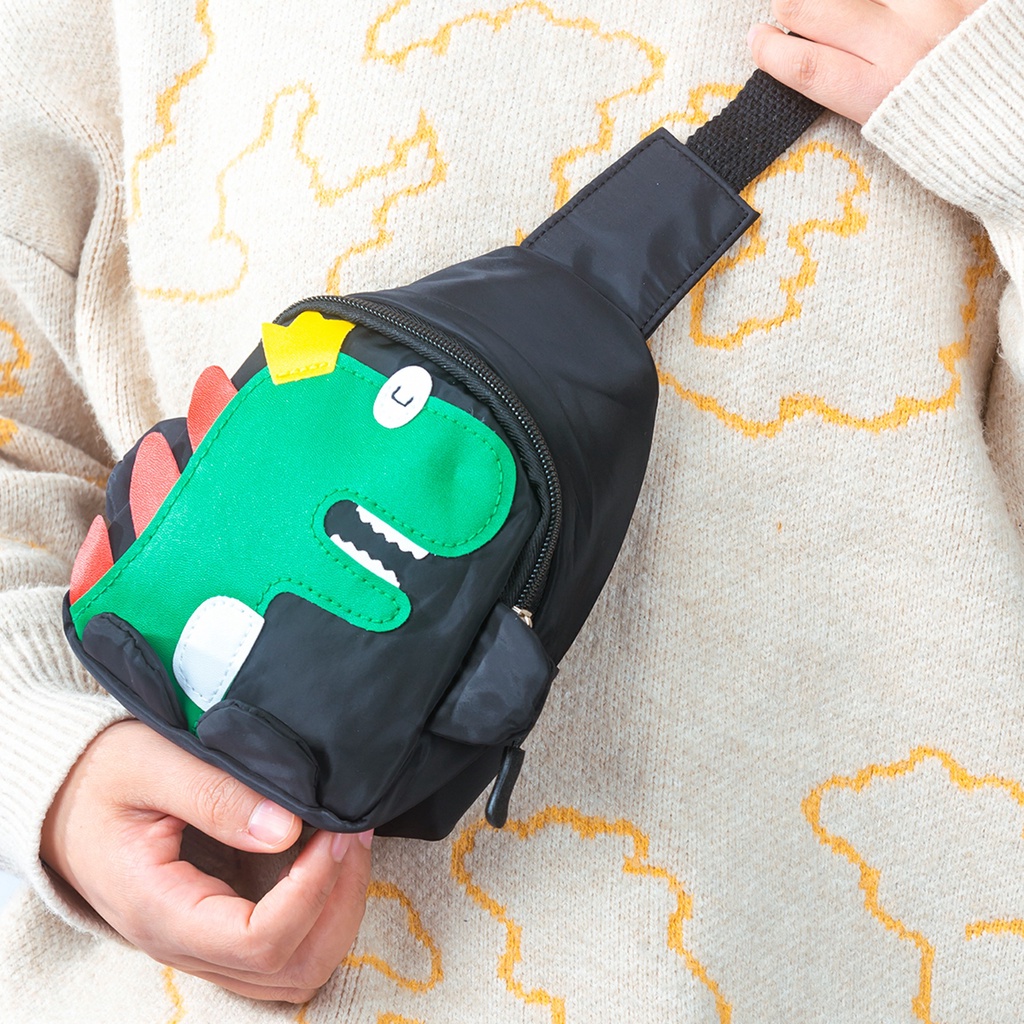 【Oferta Relâmpago⚡】Bolsa Satchel Infantil Menino Menina Transversal Moda Com Padrão de dinossauro em Oferta na Shopee