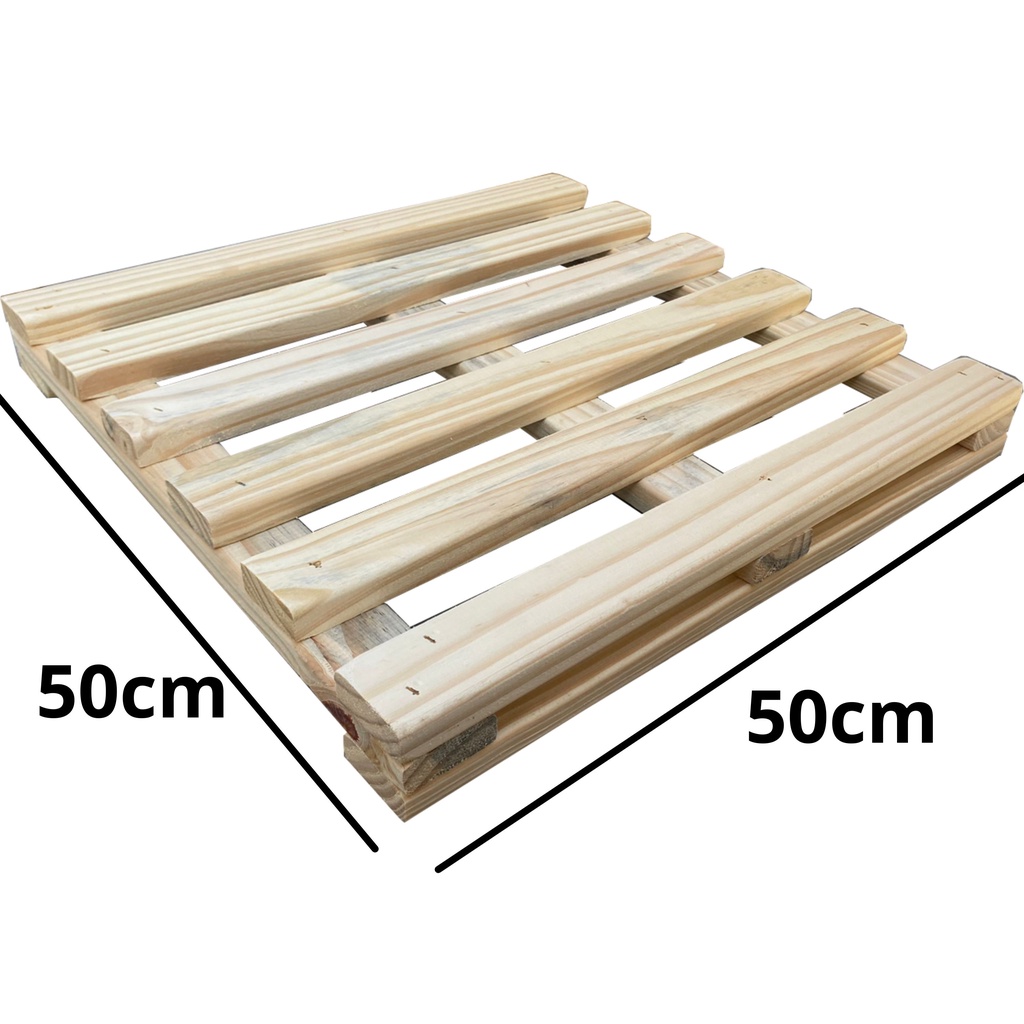 *PROMOÇÃO* Pallet 50x50cm Palet Palete Deck Estrado Cama Sofá Futon