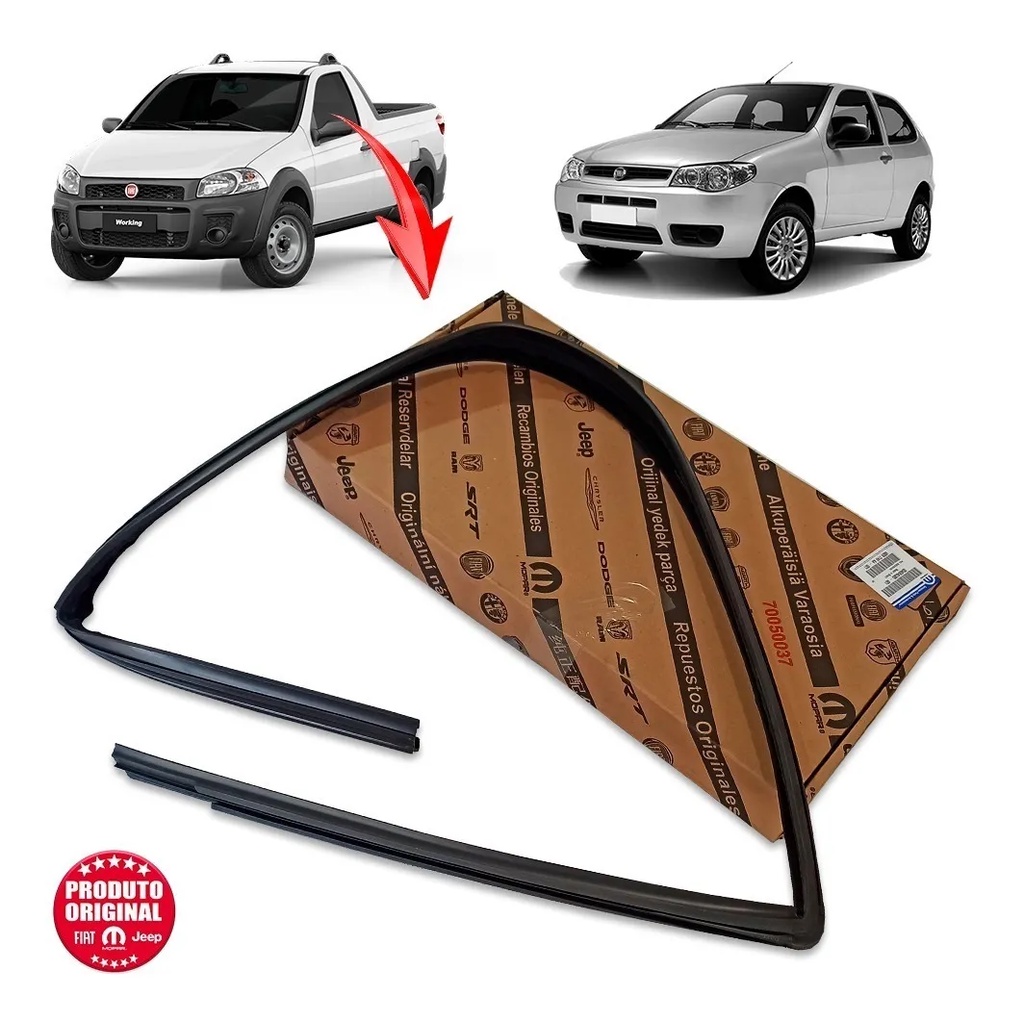 Canaleta Vidro Fiat Strada Palio 2 Pts Le Original Mopar 46845385