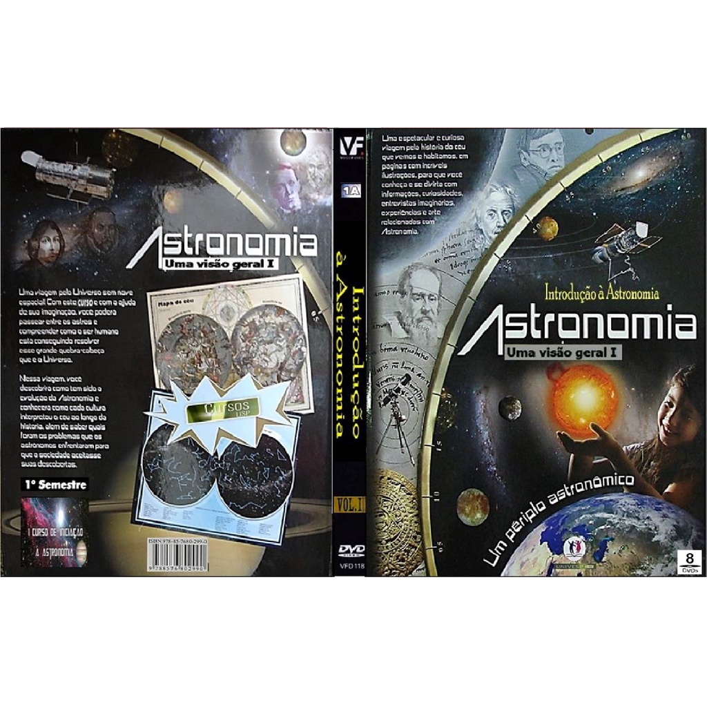 Dvd Box Ciência Astronomia Pós Graduação Vol. I - raridade - (8 dvds)