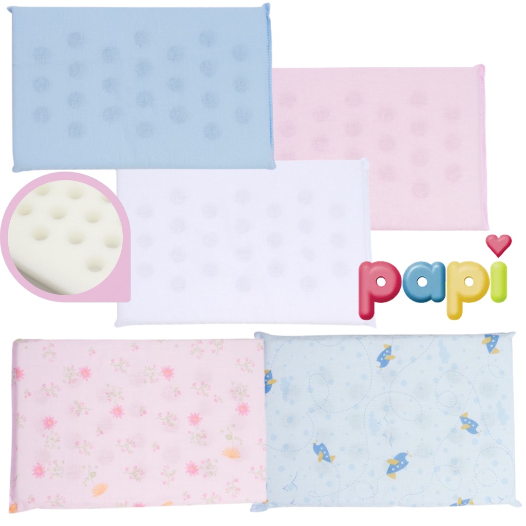 Travesseiro Bebe Anti sufocante Liso e Estampado da Papi em Oferta na Shopee