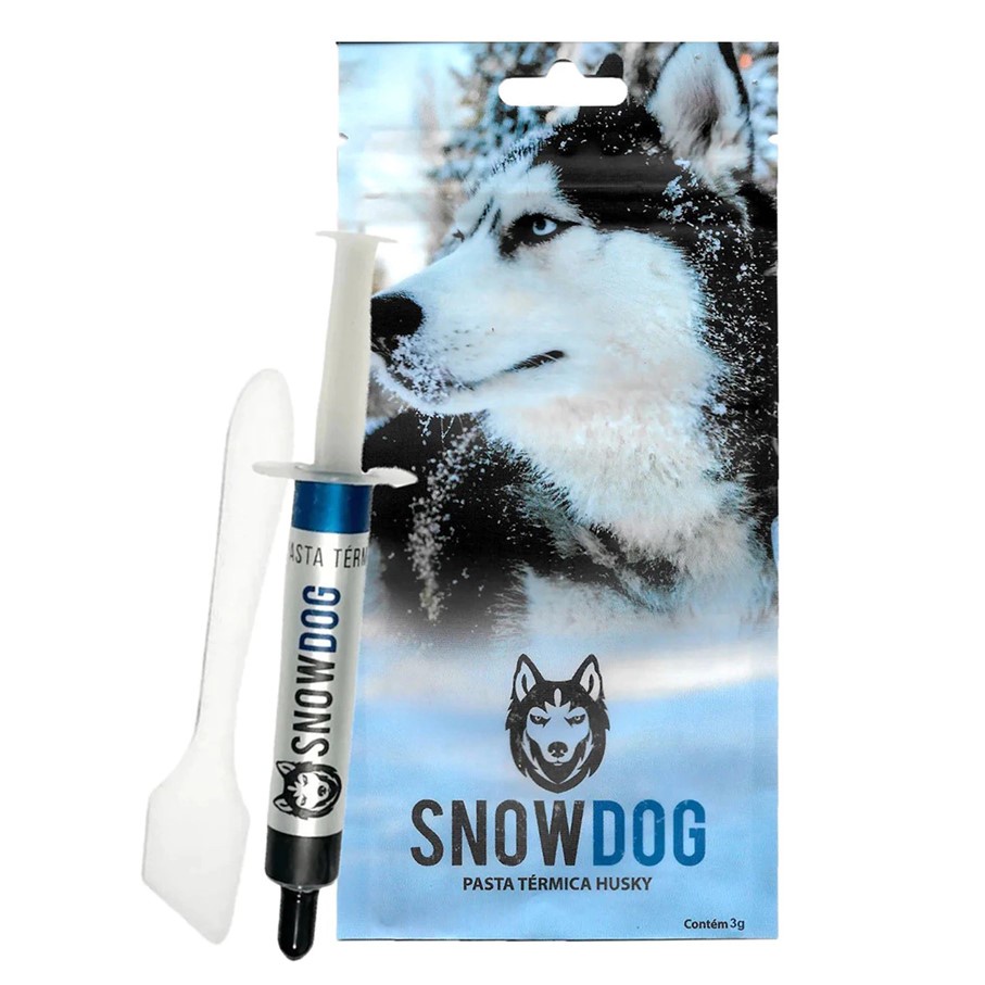 Pasta Térmica SnowDog Husky 12,8 W/mk Seringa Alto Desempenho Computadores Videogame Placas de Vídeo