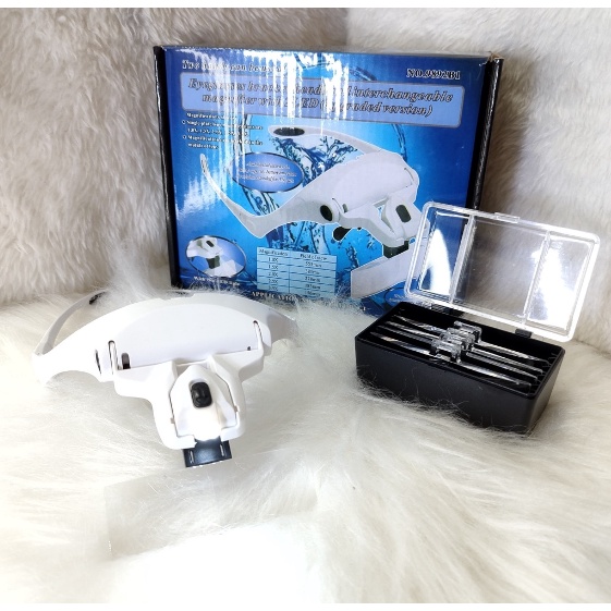 Oculos Lupa 5 Lentes Led Profissional Estetica Cilios em Oferta na Shopee