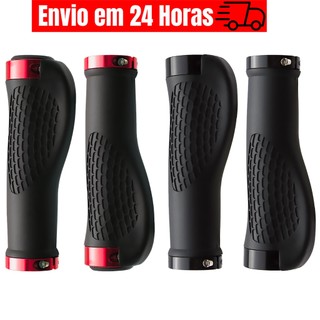 Manopla Punho de Bicicleta Anatômico C/ Travas Bike Ciclismo Ergonômica
