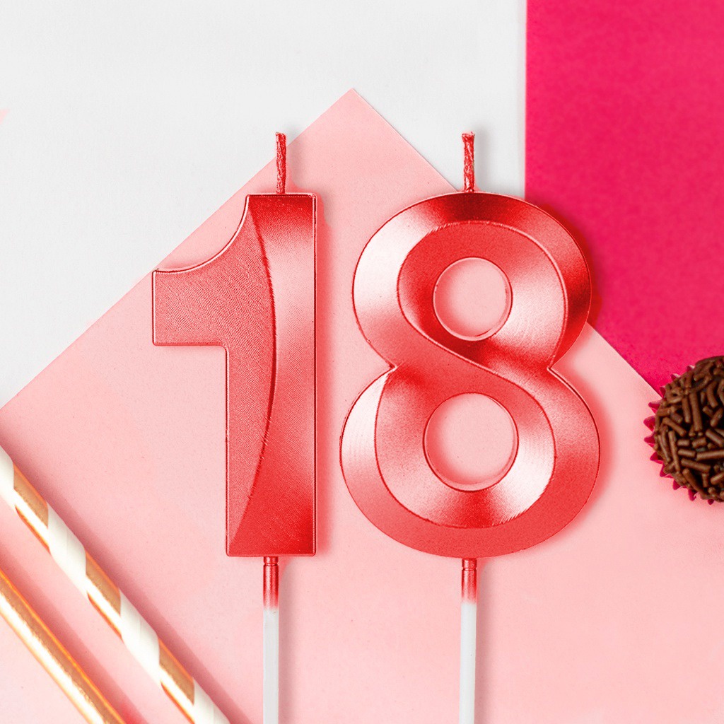 Vela Aniversário Vermelha DESIGN Perolizada Cintilante em Oferta na Shopee