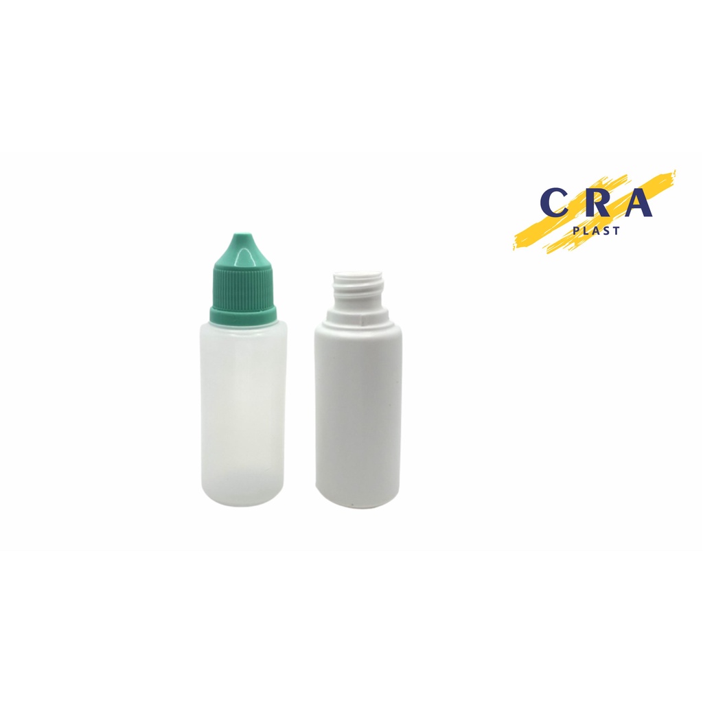 150 unidades de Frasco Conta Gotas 30ml com Tampa e Gotejador