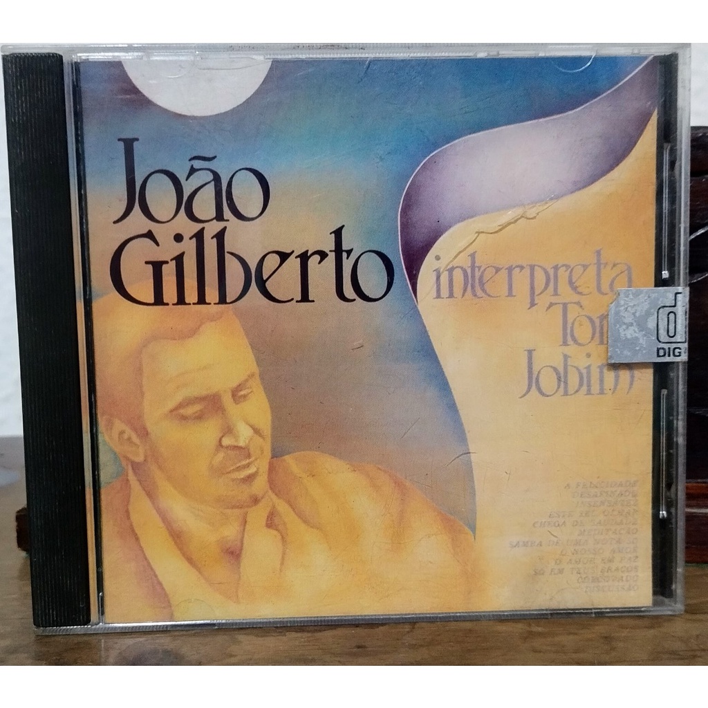 CD JOAO GILBERTO - INTERPRETA TOM JOBIM - EMI ODEON