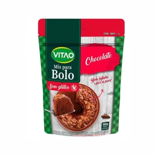 Mistura para Bolo de Chocolate Sem Glúten 300g - Vitao em Oferta na Shopee