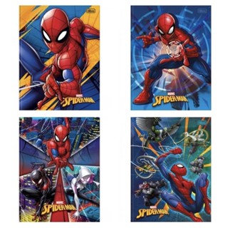 Cadernos Capa Dura Brochura Pequeno 1/4 Homem Aranha 48 Folhas