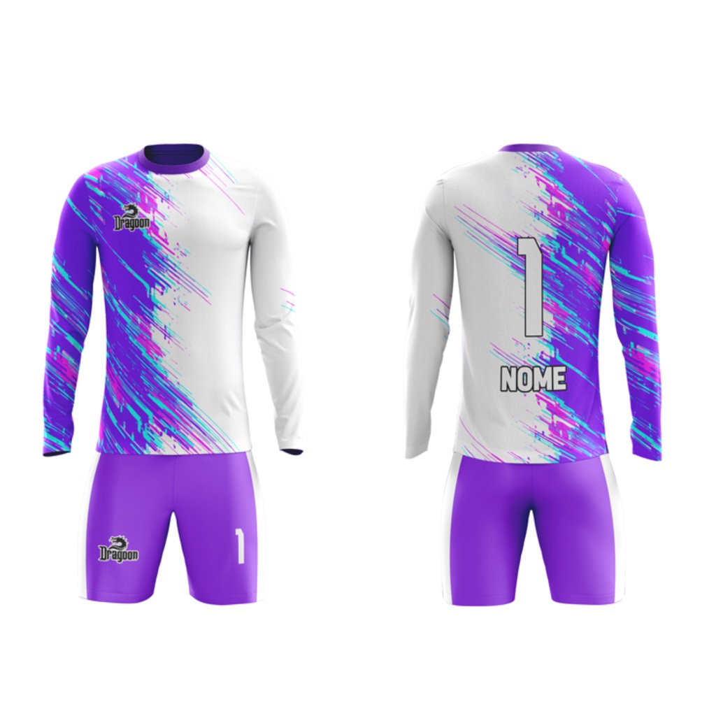 Uniforme Goleiro Futebol Kit Camisa e Calção Dry Fit Premium