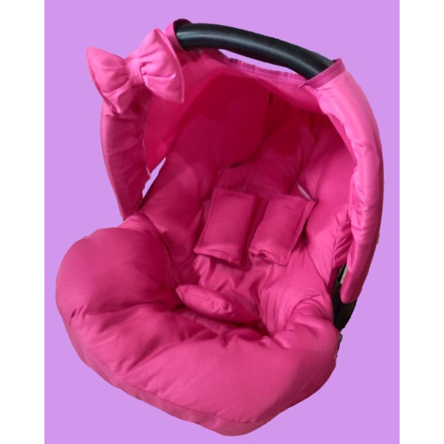 Capa para bebê conforto estofada+capota+protetores