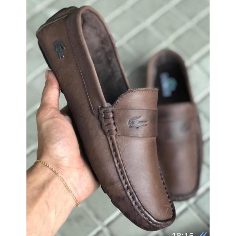 Mocassim Casual Masculino Sapato em Couro Legítimo Látego Confortável