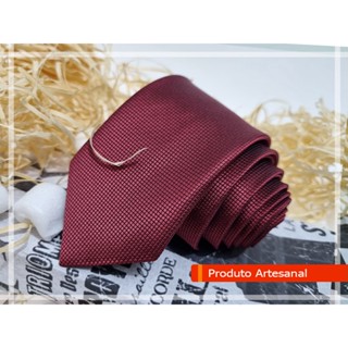 Gravata Marsala Trabalhada Slim
