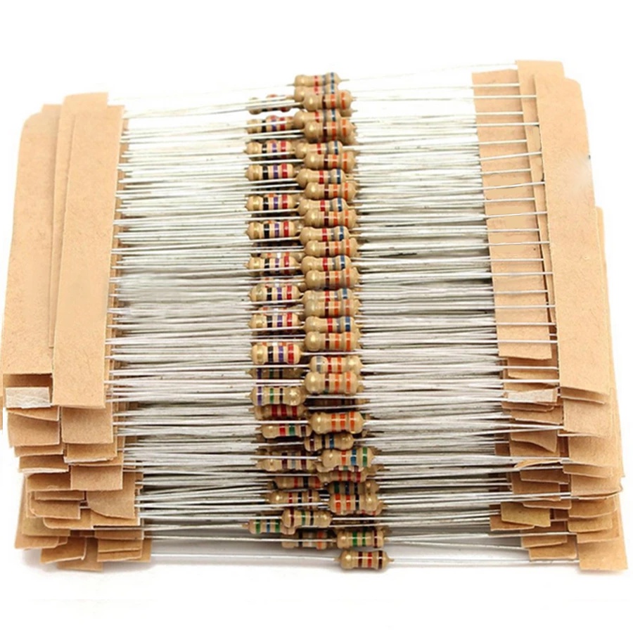 Kit de Resistores 70 Unidades 100r 1k 4.7k 10k 47k 100k 1m Resistor de Carbono 1/4w 5% Eletronica para Iniciante Protoboard Led Resistor Botao Arduino Raspberry Esp