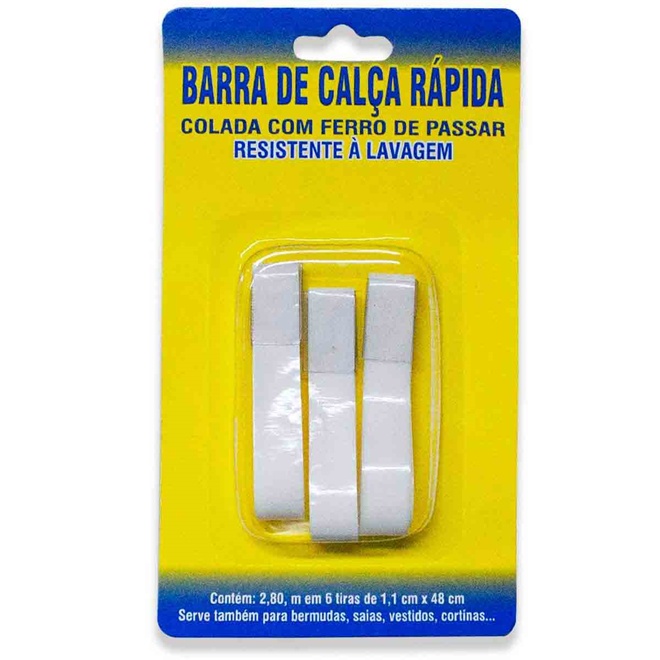 Barra de Calça Rápida 2,8 Metros - Colada Com Ferro de Passar e Resistente à Lavagem