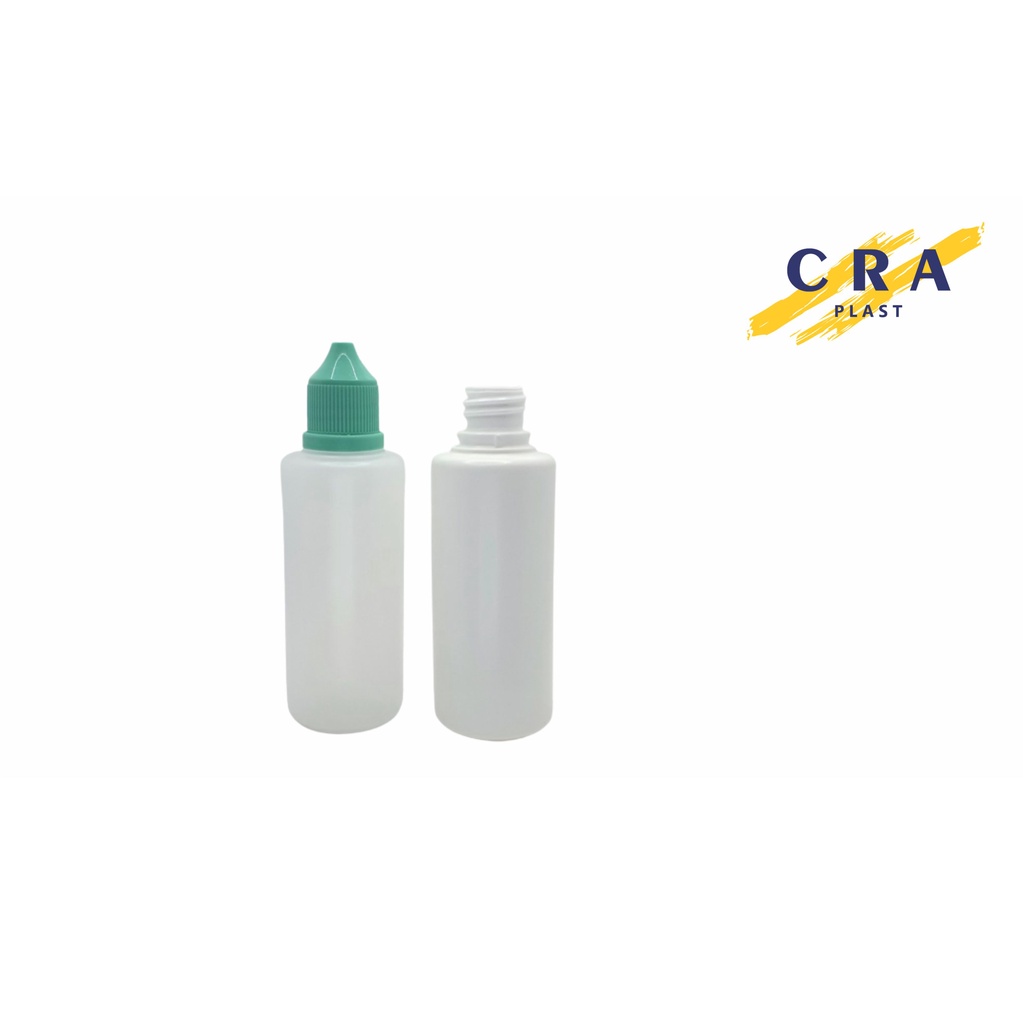150 unidades de Frasco Conta Gotas 60ml com Tampa e Gotejador