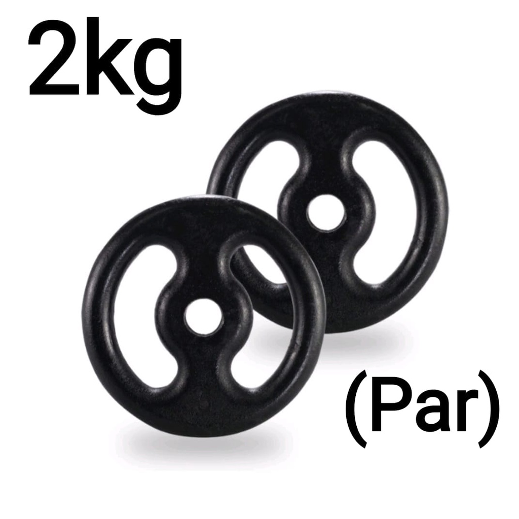 Kit 2 Anilhas  Pintada 2kg Par  Anilhas de Ferro