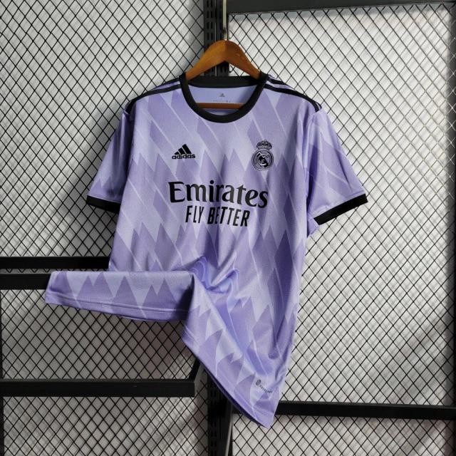 Camisa Camiseta de Time REAL MADRID ROXO 2022/2023