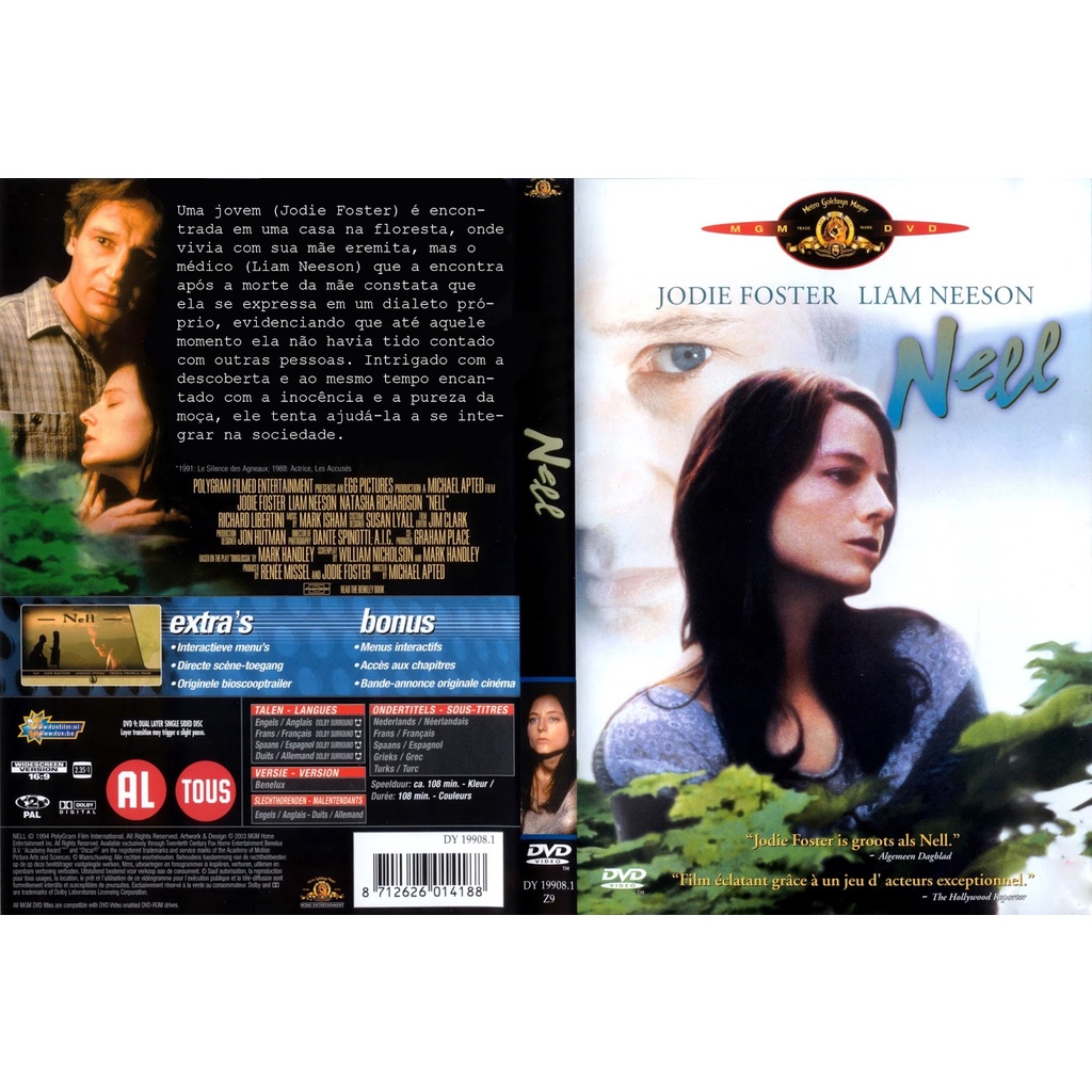 Nell (1994) Jodie Foster Hd Legendado Dvd