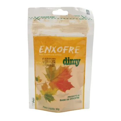 Enxofre Dimy Fertilizante Para rosas do Deserto, Orquídeas, Flores, Plantas Frutíferas - Pacote com 30g