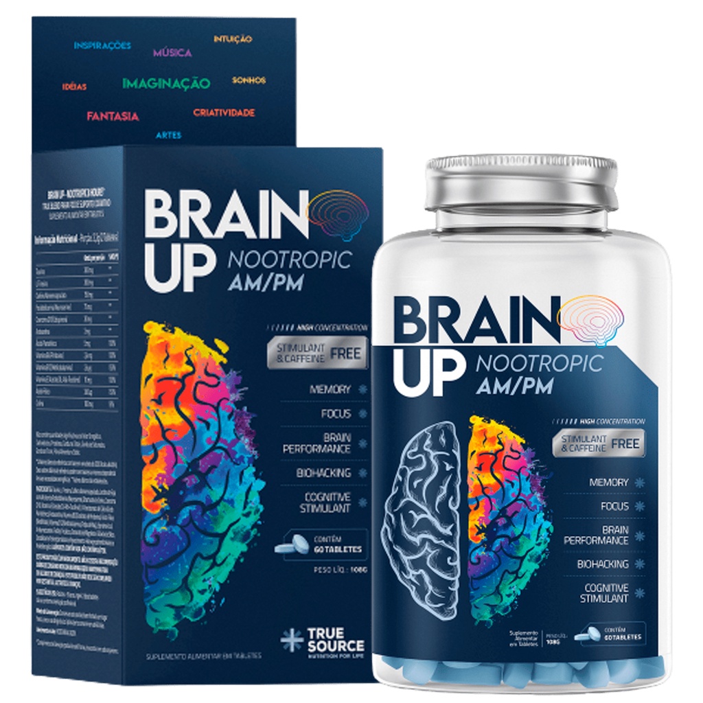 Nootrópico Brain Up Am/Pm 60 Tabletes - True Source