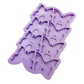 Molde de Silicone para Resina Paleta Borboleta Aurora com Furo (média) - 8 cavidades (4,4 cm) em Oferta na Shopee