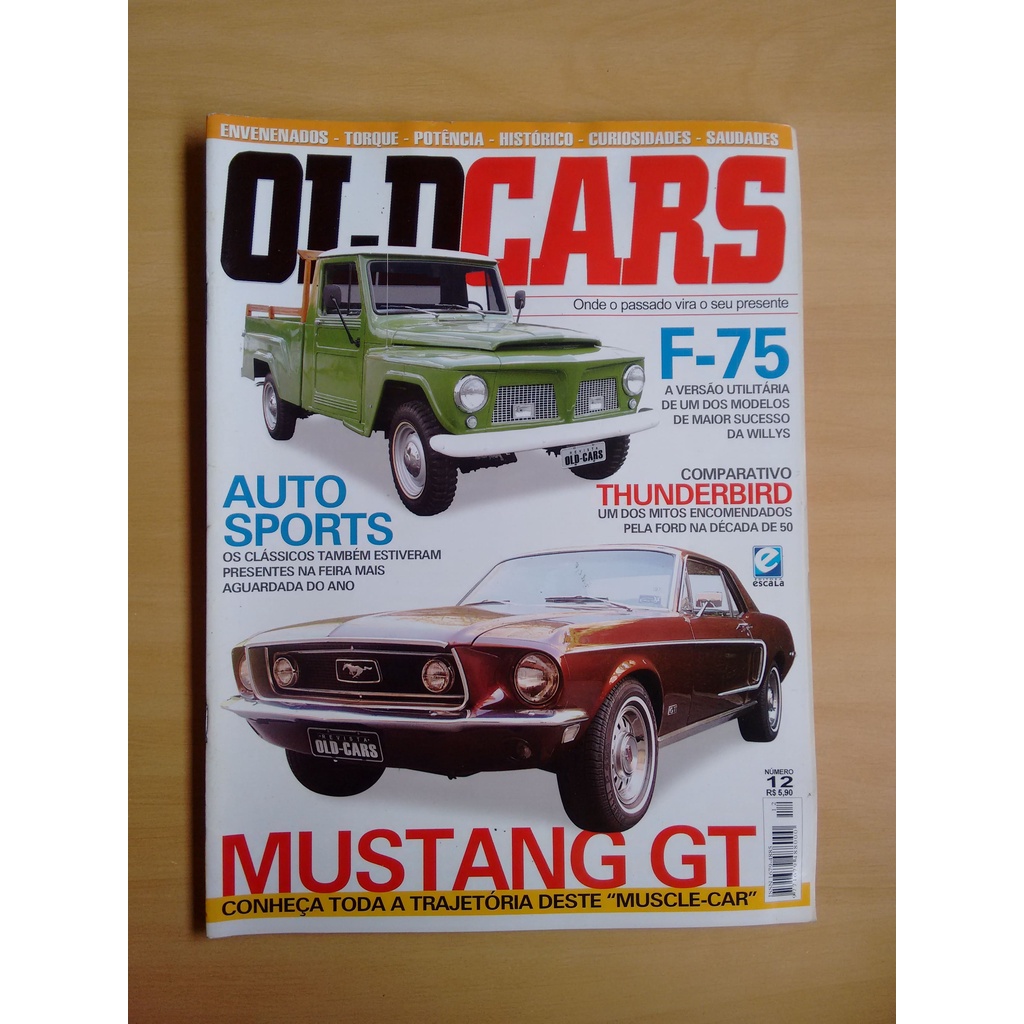 Revista Old Cars 12 Willys Thunderbird Mustang Gt 570w