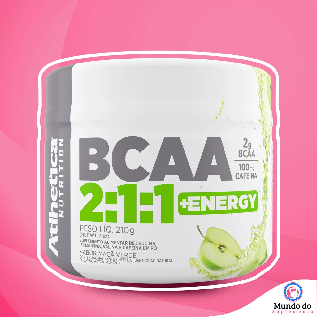 BCAA 2:1:1 +Energy 210g - Atlhetica Nutrition