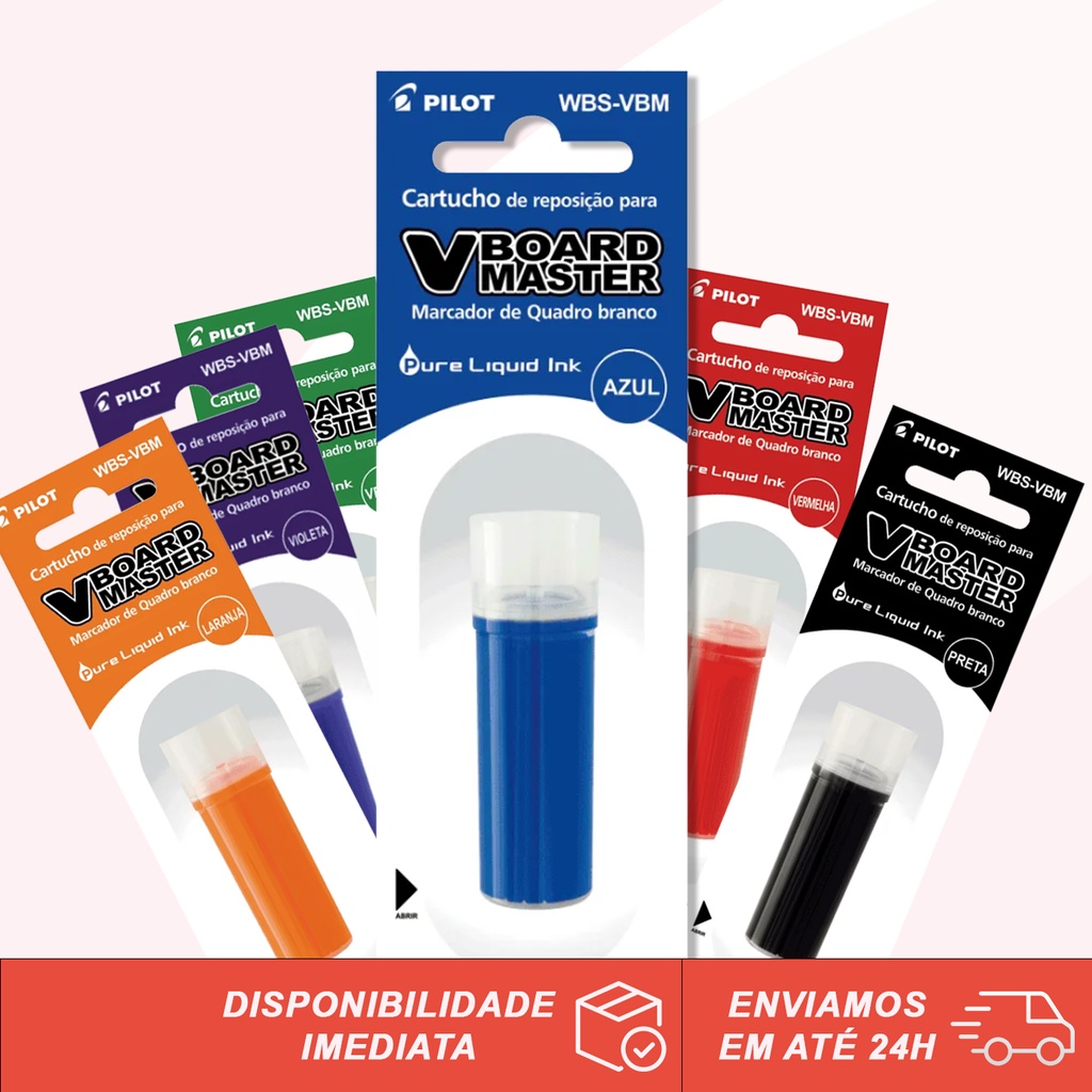 Refil de Tinta WBS-VBM Para Marcador De Quadro Branco WBM-A V-Board Master Pilot