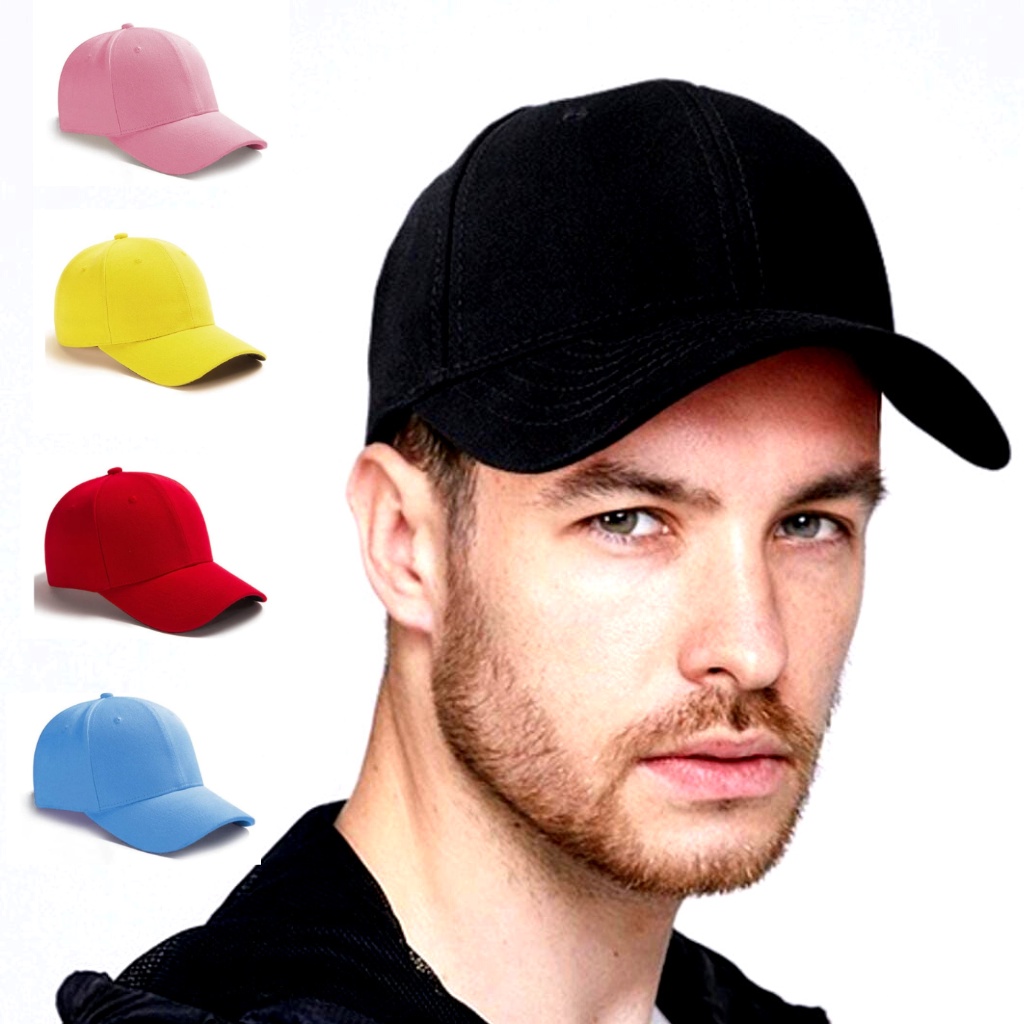 Boné Liso Adulto Unissex Linha Premiu Varias Cores ABA CURVA em Oferta na Shopee