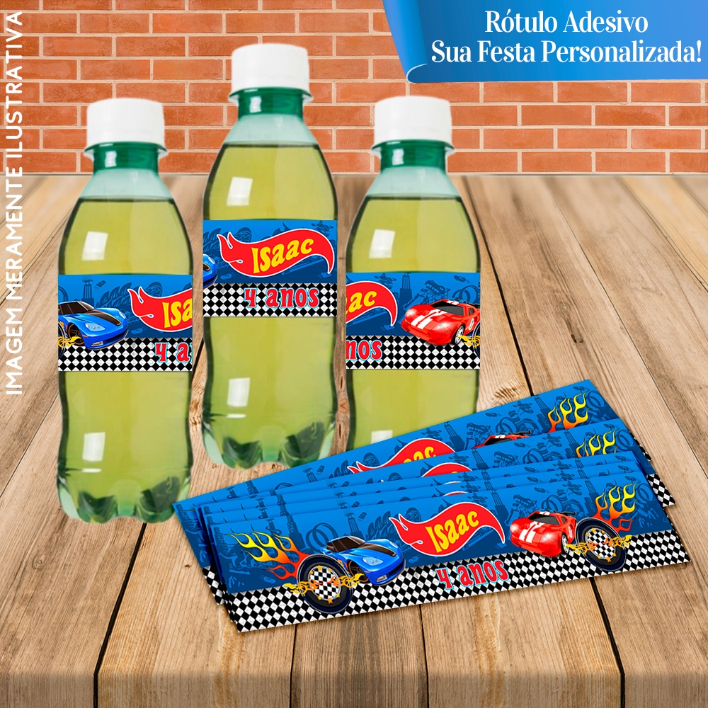 Rótulos adesivo Caçulinha Personalizada Hot Wheels
