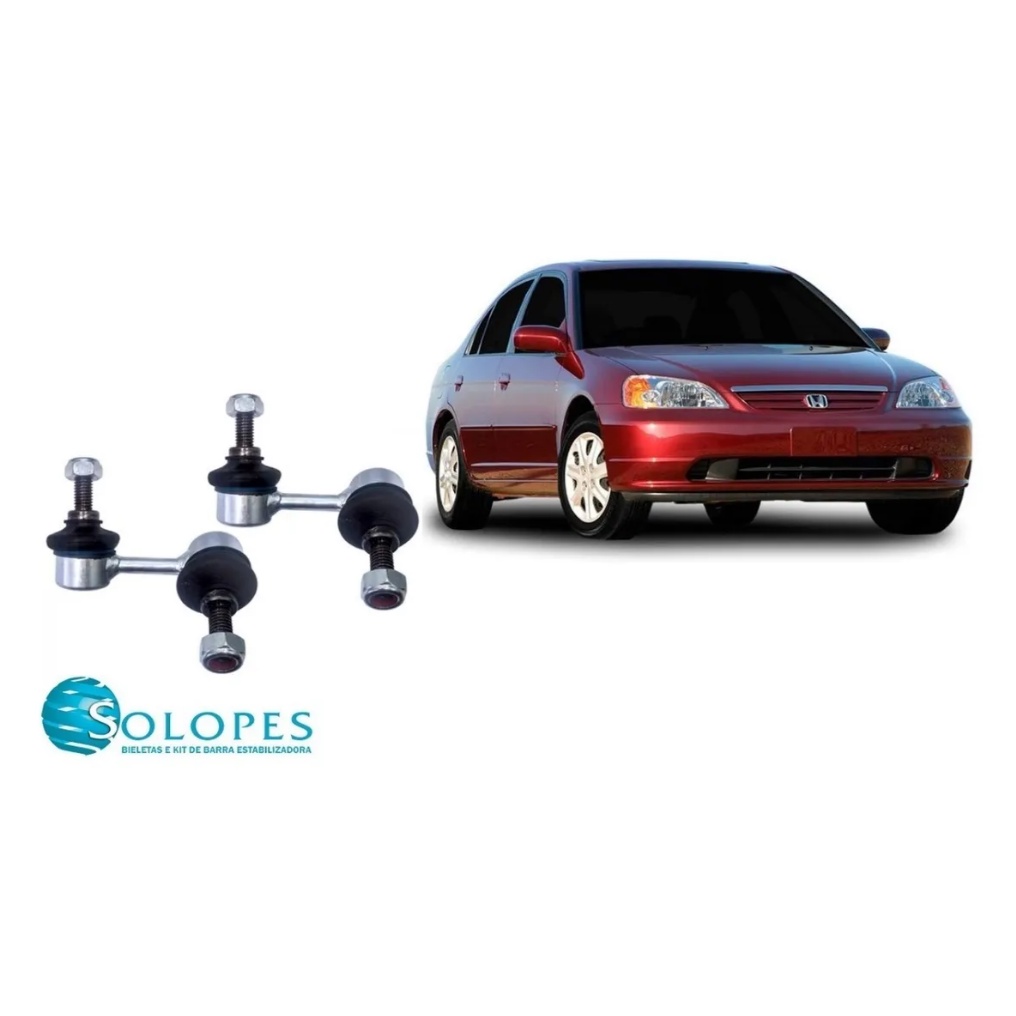 Par Bieleta Dianteira Honda Civic 2001 2002 2003 2004