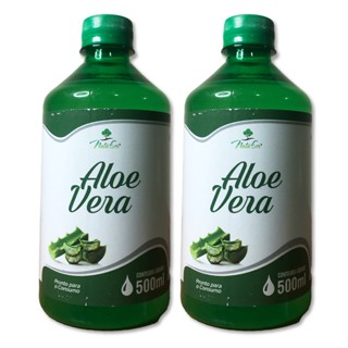 Kit 2 Aloe Vera Babosa Liquida Pronta para Consumo 500ml - Premium NS
