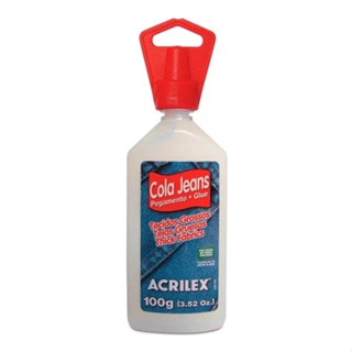 Cola Jeans Grande 95g Para Tecido Acrilex Ótima Qualidade em Oferta na Shopee