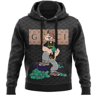 Blusa de Moletom Casaco de frio Popeye Gucc