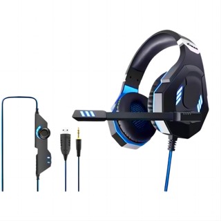 Fone de ouvido gamer com microfone para jogos USB P3 PC luz LED LC-823 marca XTRAD