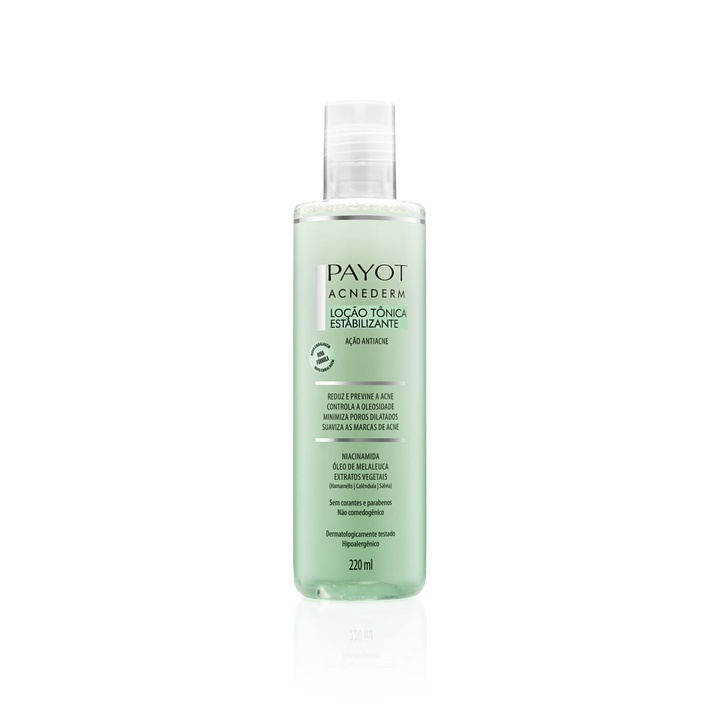 Loção Tônica Estabilizante Acnederm Payot 220ml Pele Acne