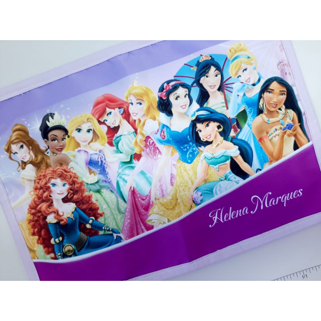Jogo Americano IMPERMEÁVEL Menina infantil escolar personalizado com nome e tema á escolher 30x40cm em Oferta na Shopee