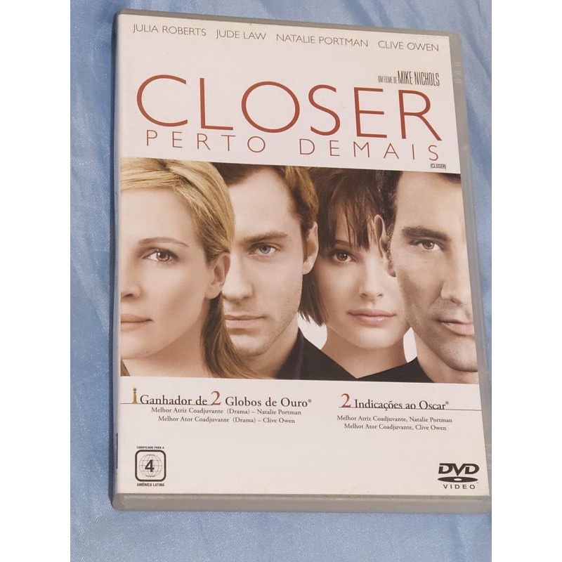 DVD FILME - Closer perto demais - Usado