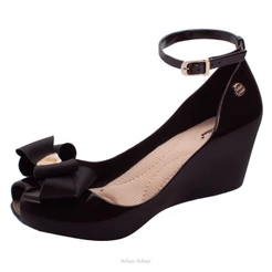 Sandália feminina Miss Miss Anabela Laço Ref 10158 /70158 Cores