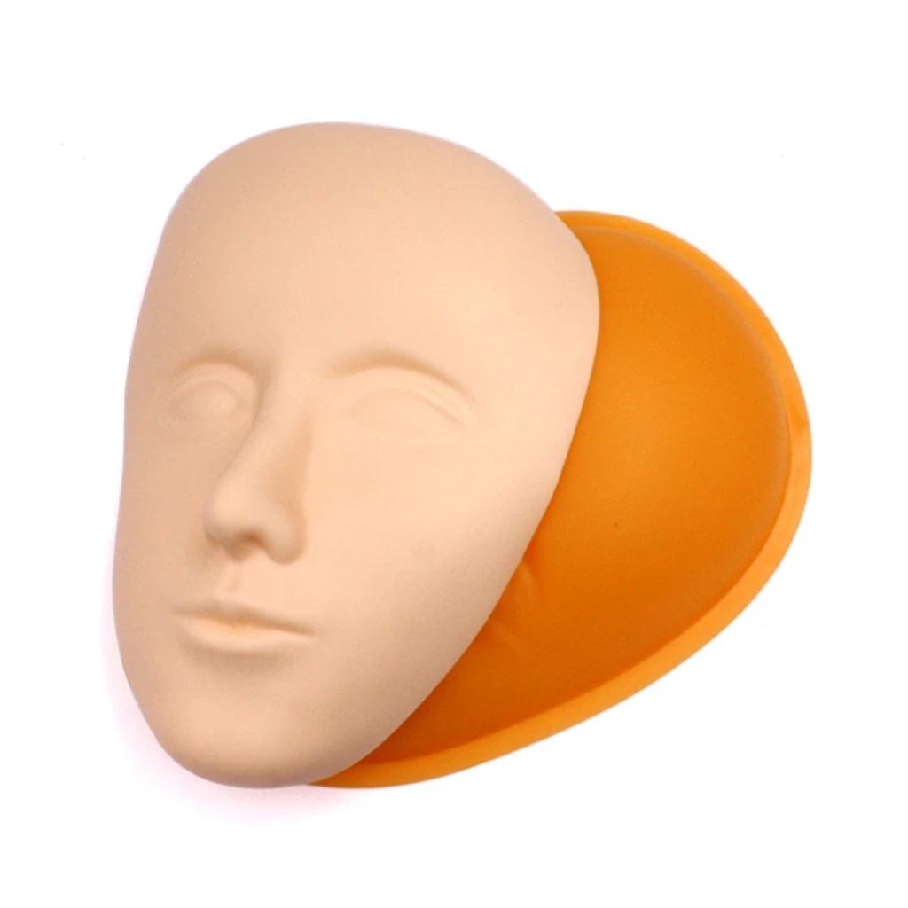 Cabeça de Boneca Silicone Para Treino Micropigmentação unidade