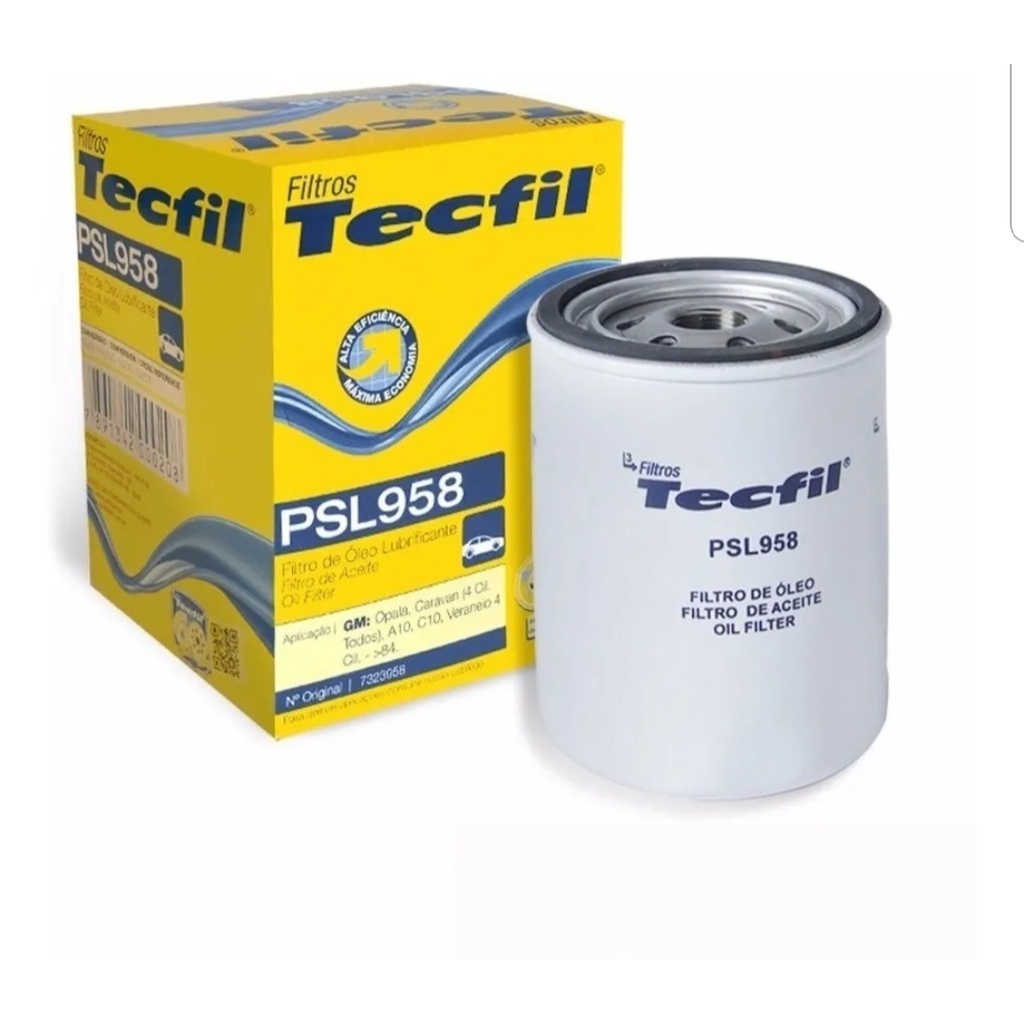FILTRO DE ÓLEO TECFIL PSL958 OPALA e CARAVAN 4 CIL. , A10, C10, VERANEO 4 CIL. em Oferta na Shopee