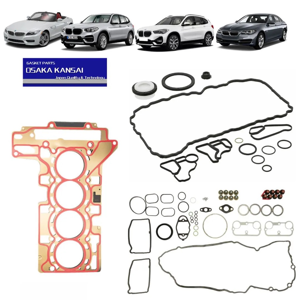 Jogo Juntas do Motor Bmw 125I/220I/228I/320I/328I/420I/520I/X1/X3/X4/Z4 2.0 16V N20 2011 A 2018 11127620697/SKU2751